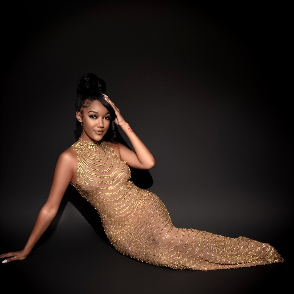 Gold Sequin Dress